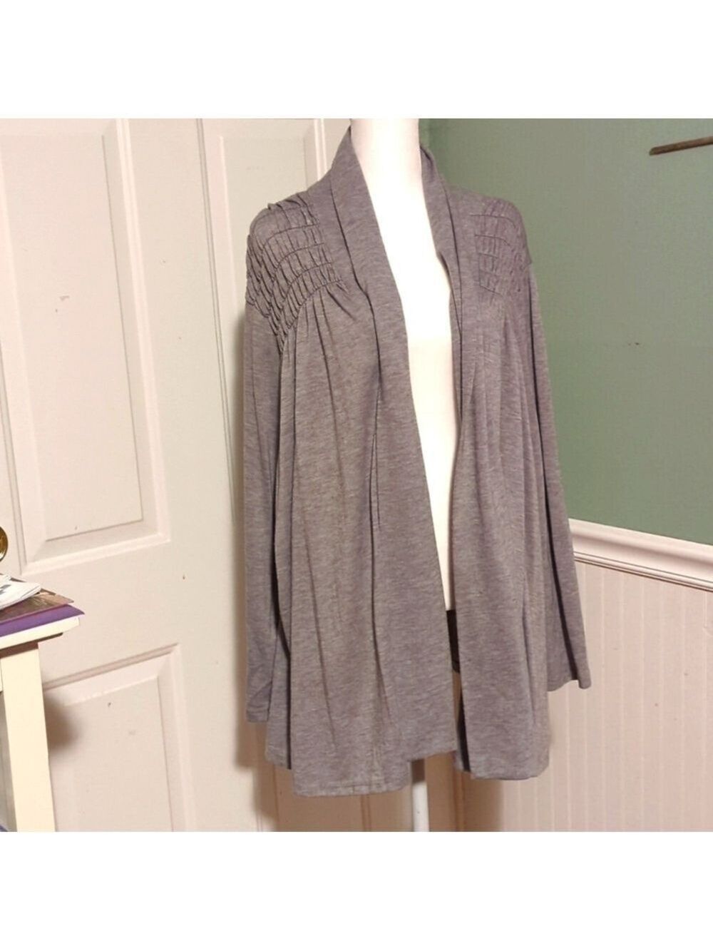 Anthony Richards Plus Size 2X Gray Cardigan